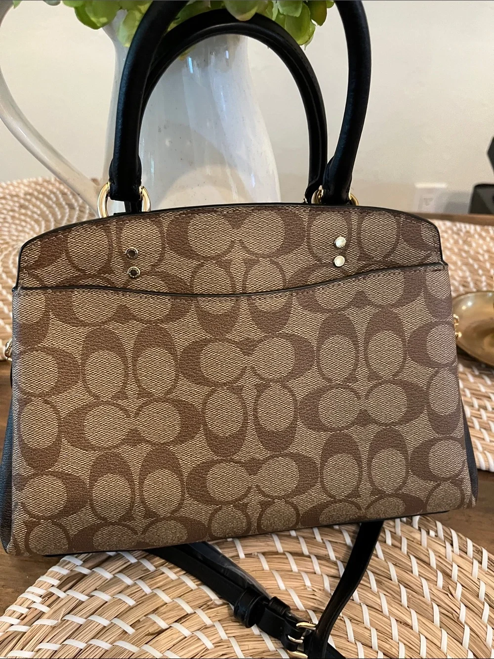 Coach signature crossbody bag
